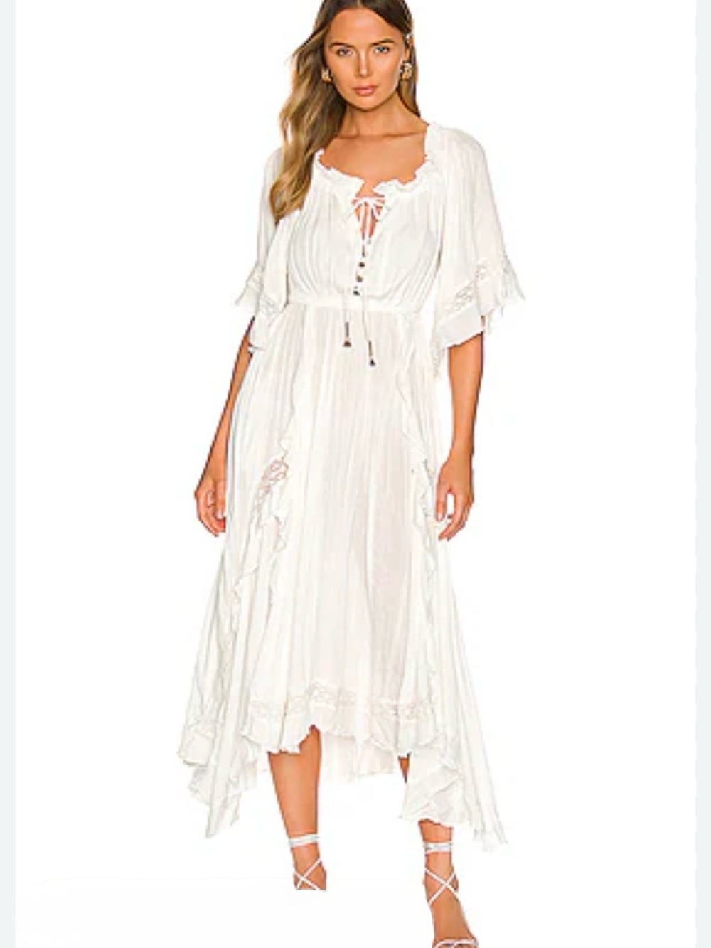 Free People Endless Summer Beach Bliss Maxi Dress in ivory